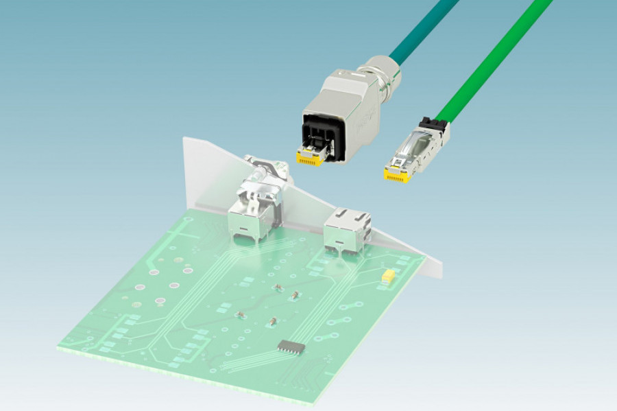 Los nuevos conectores para equipos cables serie rj45 industrial phoenix contact 33795