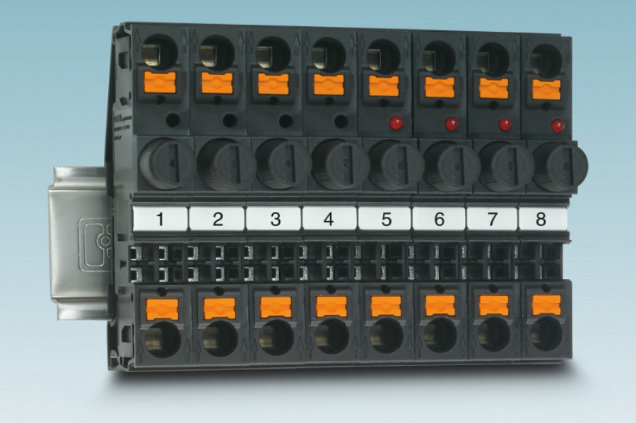 Bornas seccionables pt 6 p p hv con conexion push in de phoenix contact 33599