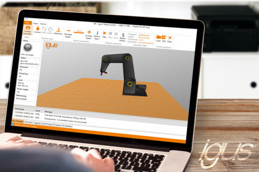 Igus robot control programacion robot software gratuito 32763