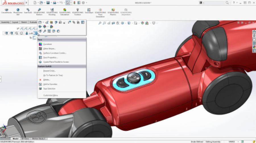 Solidworks 2016 user interface 14574