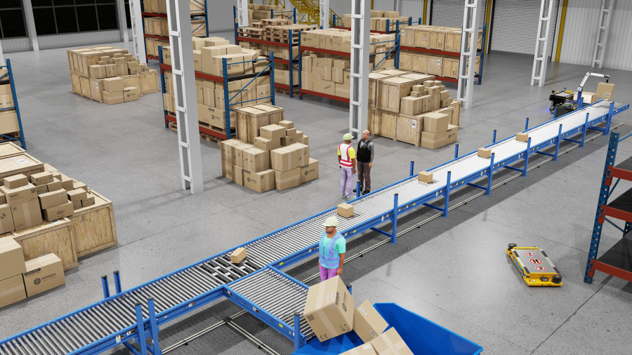 Isaac Sim Supports Conveyor and People Simulation