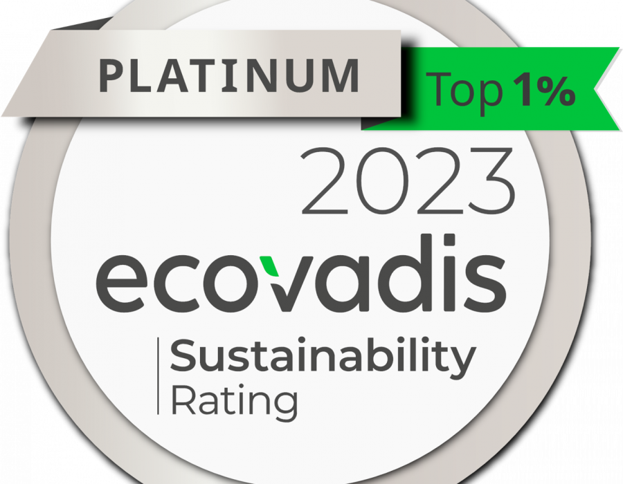 ECOVADIS PLATINUM MEDAL 2023