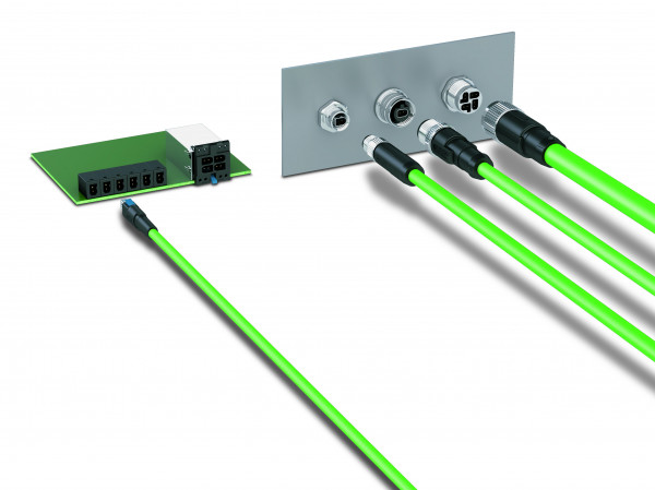 Cableado eficiente: Los interfaces MICE de un sólo par y de cuatro pares se utilizan para el cableado de aplicaciones IP20 e IP6x.